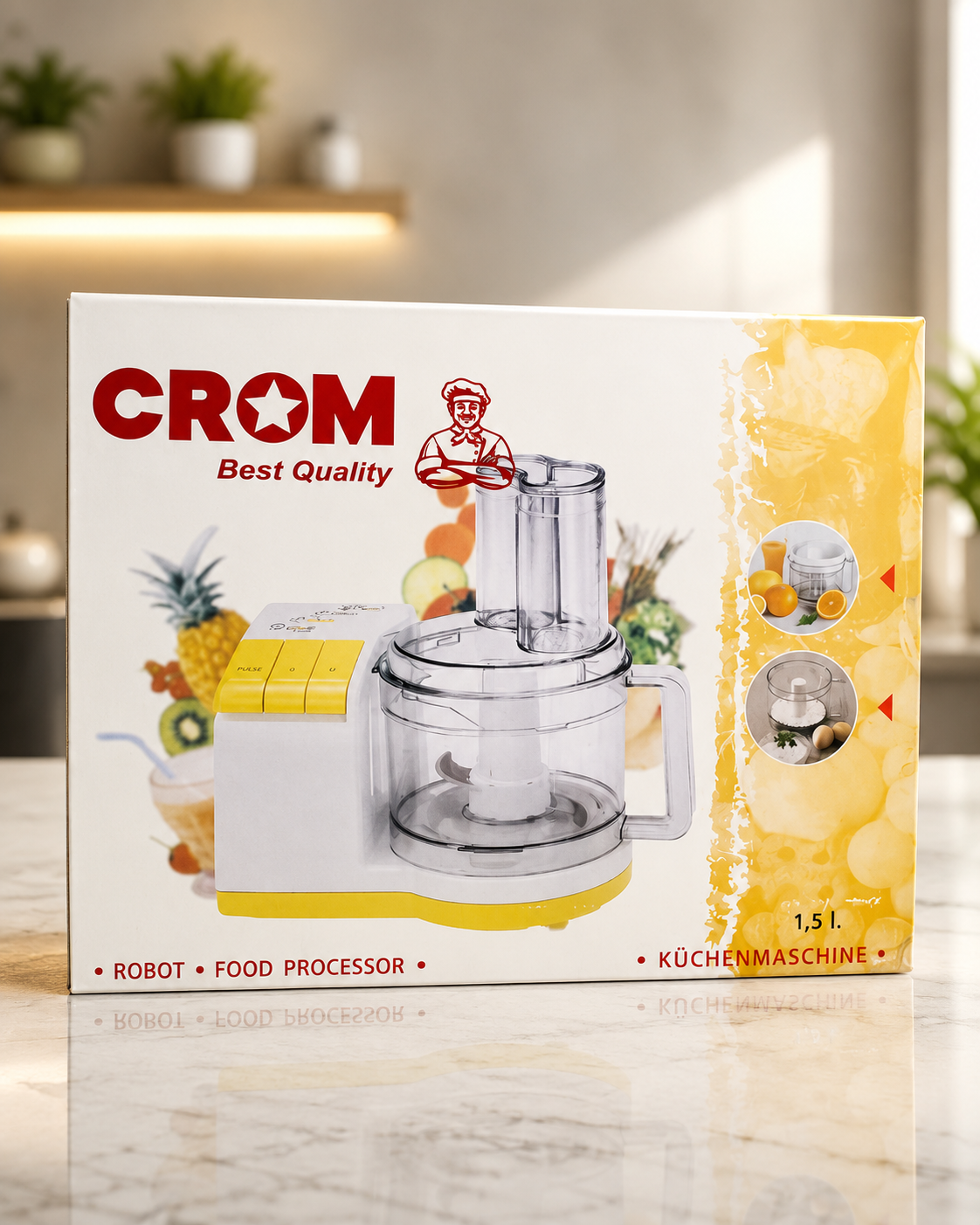 خلاط محضر الطعام CROM Best Quality سعة 1.5 لتر